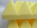 yellow colour Pyramid sound absorption panel,acoustic panel,bar noise reducing