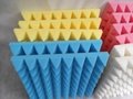 yellow colour Pyramid sound absorption panel,acoustic panel,bar noise reducing