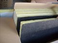 80KG/50MM glass wool board with black glsscloth surface veneer