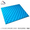 Green color Pyramid acoustic foam panel,soundinsulation foam