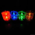 led candle with glass-painting