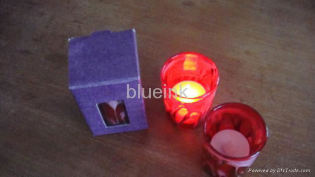 led candle with glass-painting 2