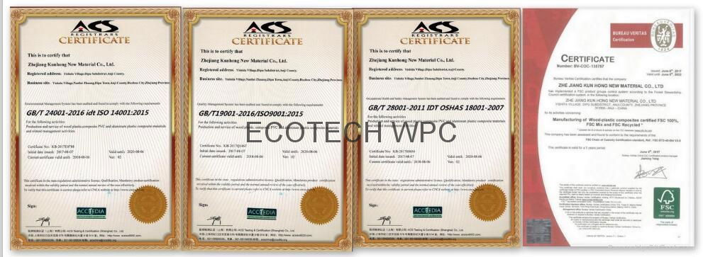 Fireproof Composite  WPC  Decking  ( CE ,FSC,SGS ,ISO) 5