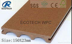 Fireproof Composite  WPC  Decking  ( CE ,FSC,SGS ,ISO)