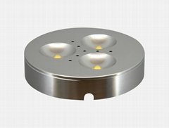 Round Surface Mounted Cabinet 12V 3W Lamp LED Exhibition Cabinet Light