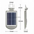 Outdoor solar lamp all in one design 500lm with sensor