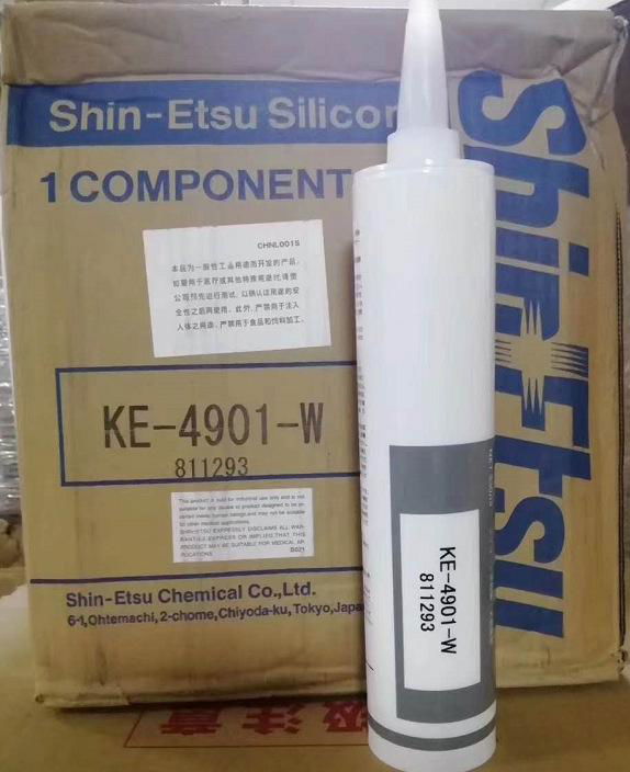 日本進口原裝ShinEtsu信越KE-4901-W 導熱硅膠粘接密封導熱型硅膠 2
