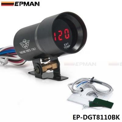 EPMAN-37mm Smoke Exhaust Gas Temperature EGT Gauge Red Digital Shift Light Style