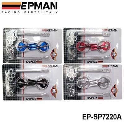 EPMAN  Racing Hood Bonnet Pin KitAluminium For All Cars Lock Sport New EP-SP7220 5