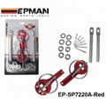 EPMAN  Racing Hood Bonnet Pin KitAluminium For All Cars Lock Sport New EP-SP7220 2