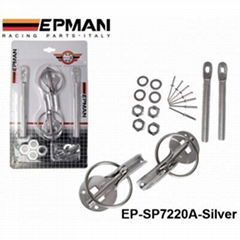 EPMAN  Racing Hood Bonnet Pin KitAluminium For All Cars Lock Sport New EP-SP7220