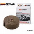 TITANIUM TURBO MANIFOLD HEAT EXHAUST THERMAL WRAP TAPE STAINLESS TIES 2"X10meter 1