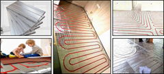 Superconducting aluminum floor heating module