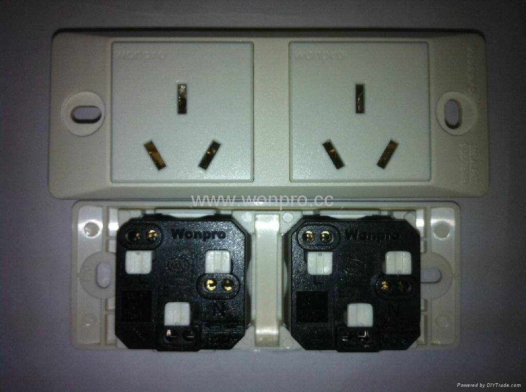 埋入式二位工业万用多用途插座(WF-9II.R4-W等等) 2