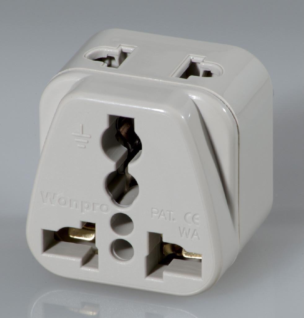 Switzerland Plug Adapter (Grounded) (WADB-11) 3