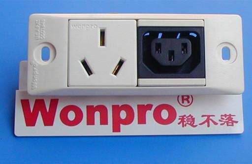 埋入式二位工業萬用美式/16A國標/IEC插座（WF-9.R4.R5A-W） 4