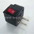 Japan, US  Ungrounded Plug Adapter（WSA-5.BK）