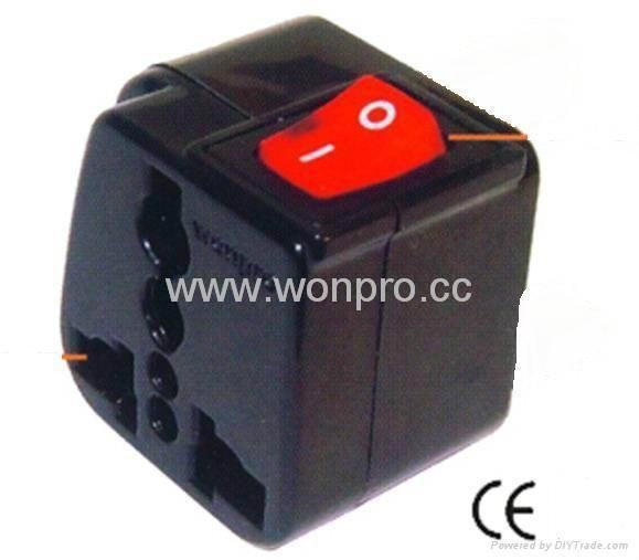 South Africa Plug Adapter (Grounded) （WSA-10L.BK） 2