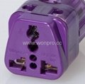 EU (European Union) Plug Adapter (Ungrounded, Inlay)(WADB-9C.P.PL.PL) 2