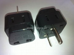 China (and old Australia) Plug Adapter (Grounded))(WA6BD-16-BK）