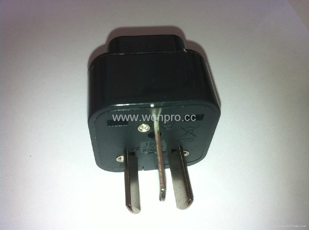 China (and old Australia) Plug Adapter (Grounded))(WA6B-16-BK） 4