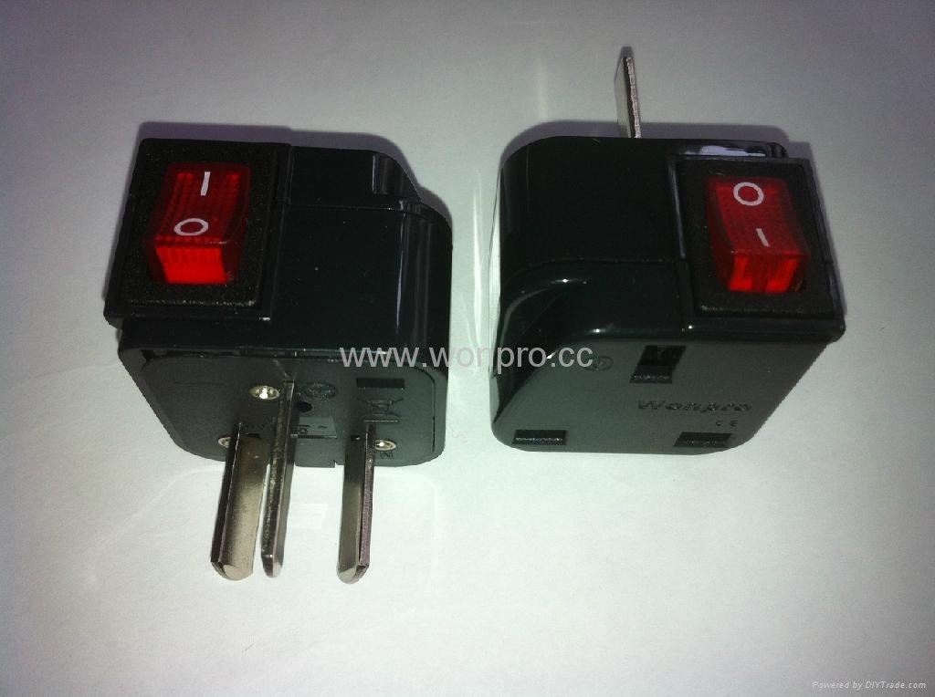 China (and old Australia) Plug Adapter (Grounded))（WSA7-16-BK) 1