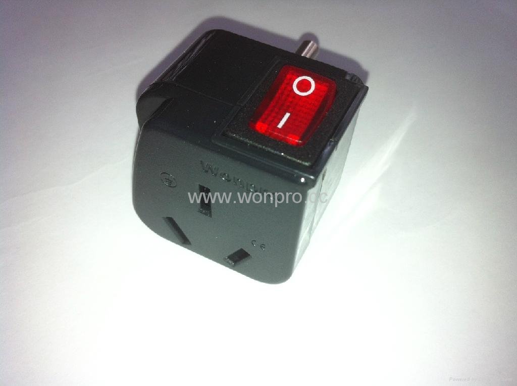 Japan US Ungrounded Plug Adapter（WSA16-5-BK) 2