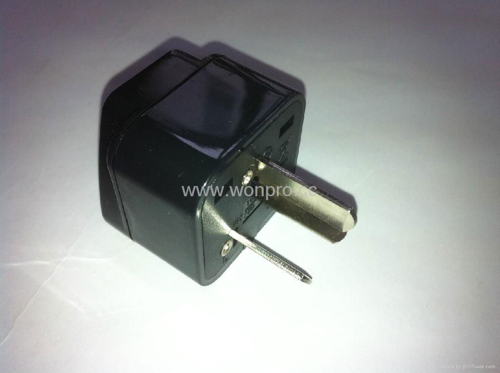 China (and old Australia) Plug Adapter (Grounded))(WA7-16-BK） 3