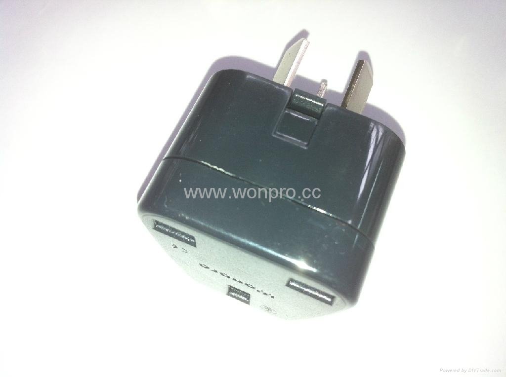 China (and old Australia) Plug Adapter (Grounded))(WA7-16-BK） 5