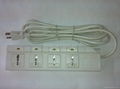 4 gang Universal Receptacle  Extension power cord with 5-sub switch 1
