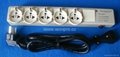 3,5,6 gang Euro type universal outlet power strip 3