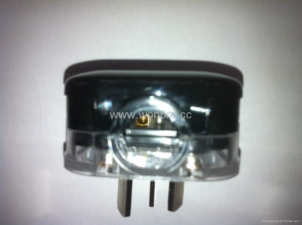 China 3C GB 2 pole Grounded Rewiring Plug 10A in Black(WSP-16-BK) 3