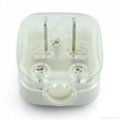 China 3C GB 2 pole Ungrounded Rewiring Plug 10A250V in White(WSP-6-W)