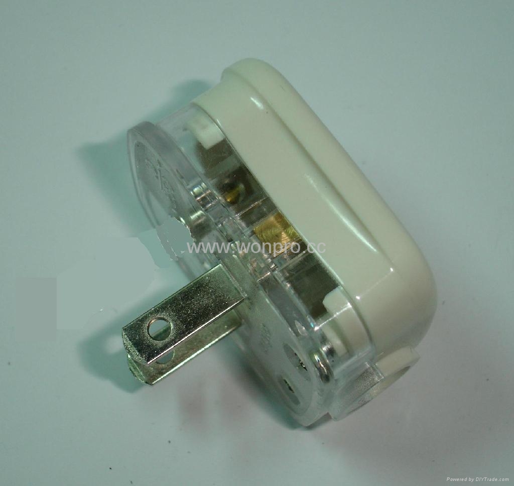 標準美標二極無接地自配線插頭15A125V白色(WSP-6-1W) 4