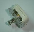US Standard 2 pole Ungoounded Rewiring Plug 15A125V in White(WSP-6-1W)