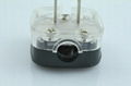 US Standard 2 pole Ungrounded Rewiring Plug 15A125V in Black(WSP-6-1BK) 1