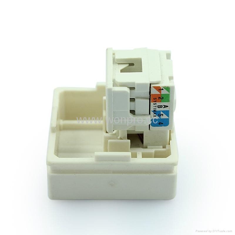 Cat5 type 8 pin Network Jack socket RJ45(TE4NTS-W) 4