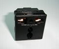 Universal receptacle module  in black( R4(S)-BK) 