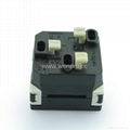  Buried type Industrial 1 gang Universal Receptacle in black(WF-9.1R4-BK)