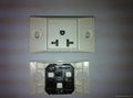 Buried type1 gang universal sockets for Taiwan Japan,USA Plugs only(WF-9.1RT-W )