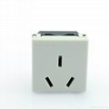 Buried type Industrial 1 gang universal socket GB 3-pole outlet(WF-9II.R4.R16-W)