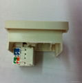 BS inlay cat5 cat5e cat6 Industrial 8 pin network jack(BSF-TE4NTS-W)