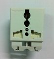 Inlay Way Industrial Universal Socket with safety shutter 2P+E(BSF-R4S-W 10A) 3