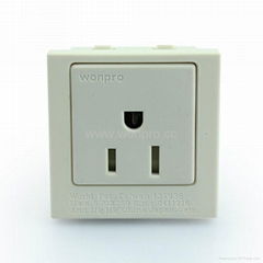 Inlay Way 1 gang Industrial USA Socket 2P+E(BSF-R5A-W 10/15A)