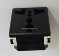 Inlay way industrial 1 gang Universal Socket in black 2P+E(BSF-R4T-BK 16/20A)