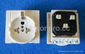 英卡入式工業用一位多用插座帶2P+E(BSF-R16-W 10A白色門)