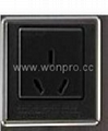 Inlay Way Euro multi-socket w/screw in black(BSF-RGFTS-BK ect.)   2