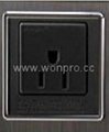 Inlay Way Euro multi-socket w/screw in black(BSF-RGFTS-BK ect.)   3