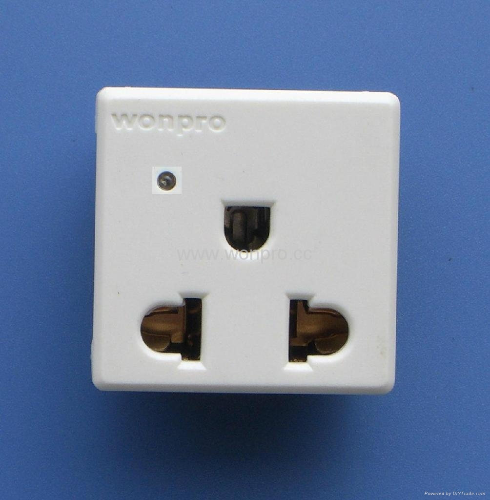 二极带接地美标/国标/欧标插座带电源指示灯10A-16A250V~ 3KV(R5AV-W 等等) 2