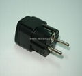 Schuko  Grounded Plug Adapter(WA-9-BK)